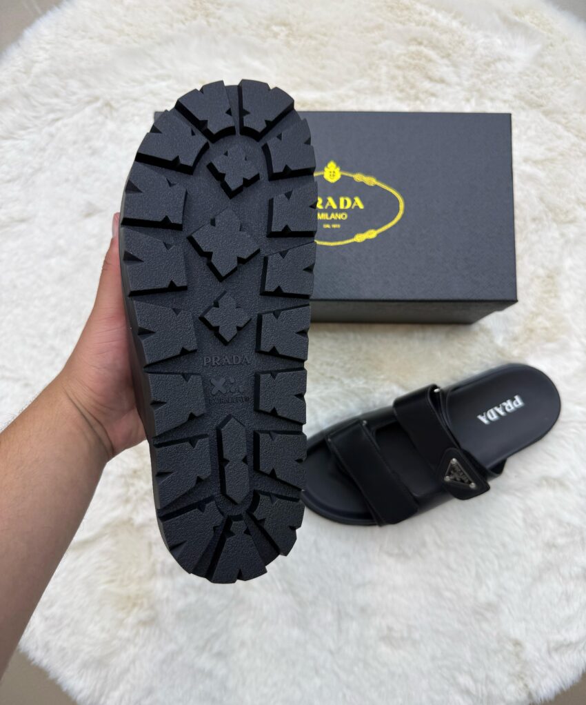 Prada Zwart Slippers - Afbeelding 4