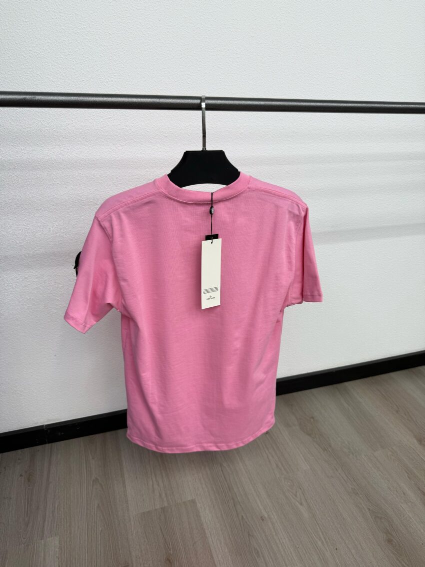 Stone Island Arm Logo T-Shirt Roze - Afbeelding 2
