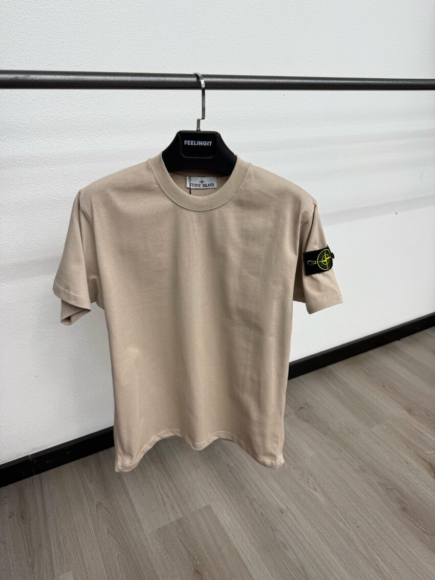 Stone Island Arm Logo T-Shirt Beige