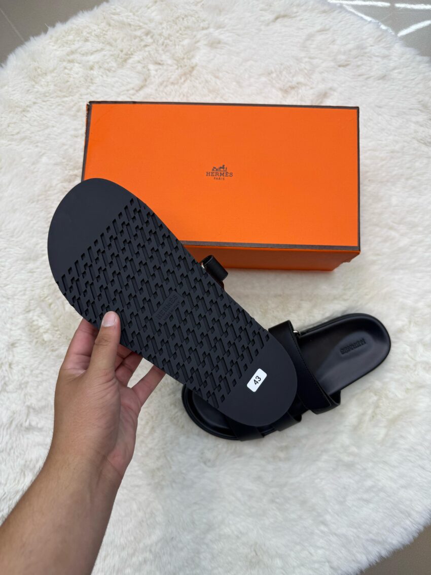 Hermes Genius Sandal Black on Black - Afbeelding 5