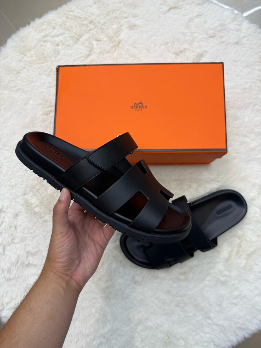 Hermes Genius Sandal Black on Black - Afbeelding 2