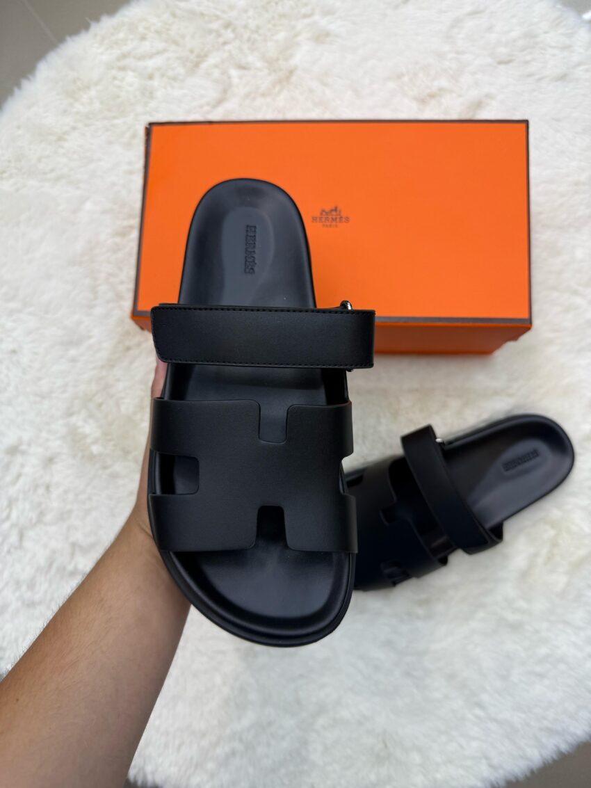 Hermes Genius Sandal Black on Black - Afbeelding 3