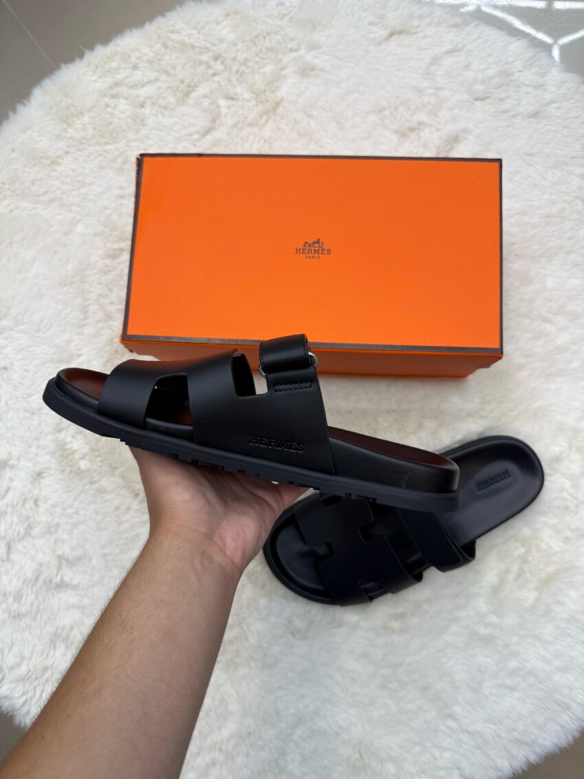 Hermes Genius Sandal Black on Black - Afbeelding 4