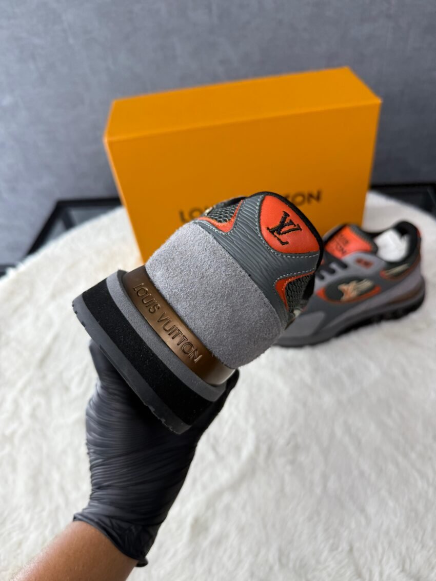 Louis Vuitton Run Away Sneakers Grey Orange - Afbeelding 6