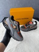 Louis Vuitton Run Away Sneakers Grey Orange