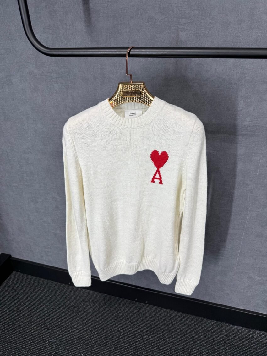 Ami White Sweater Wol