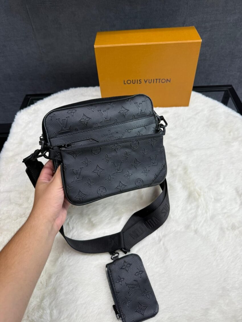 Louis Vuitton Trio Bag Black on Black Monogram