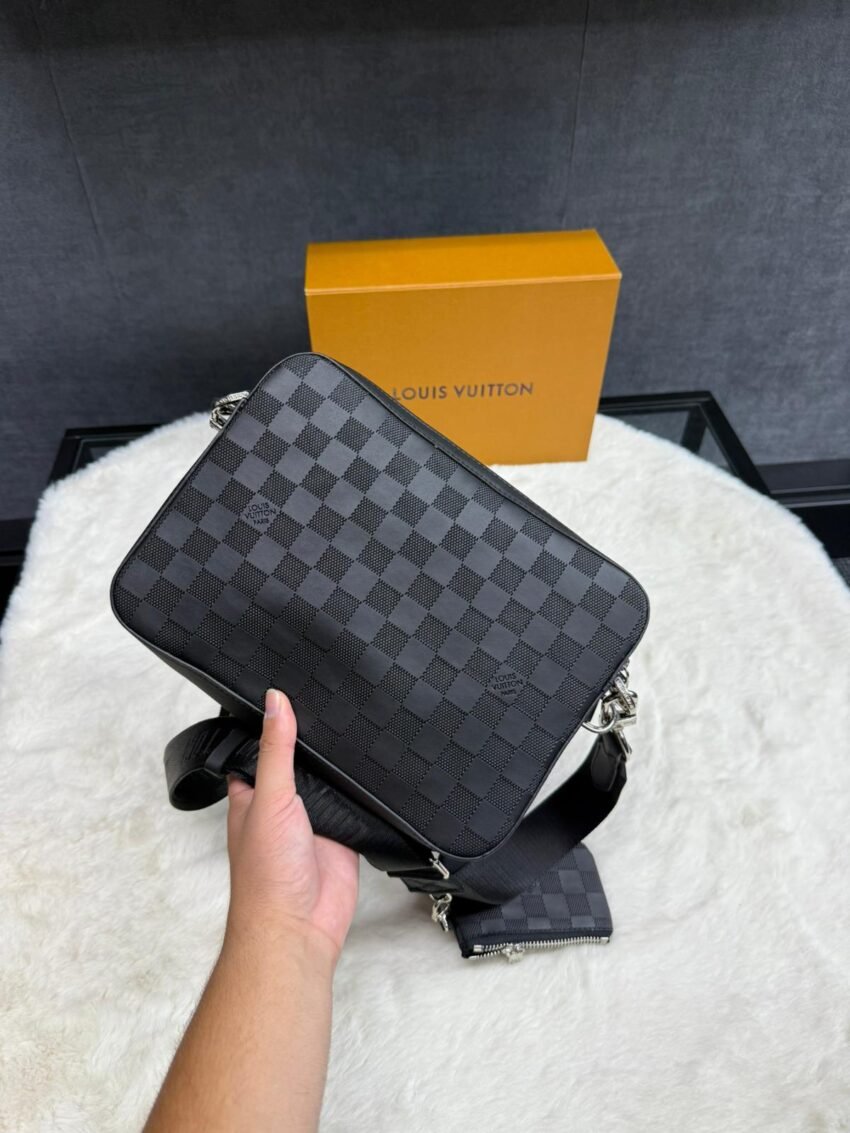 Louis Vuitton Trio Bag Black on Black Blokjes - Afbeelding 2
