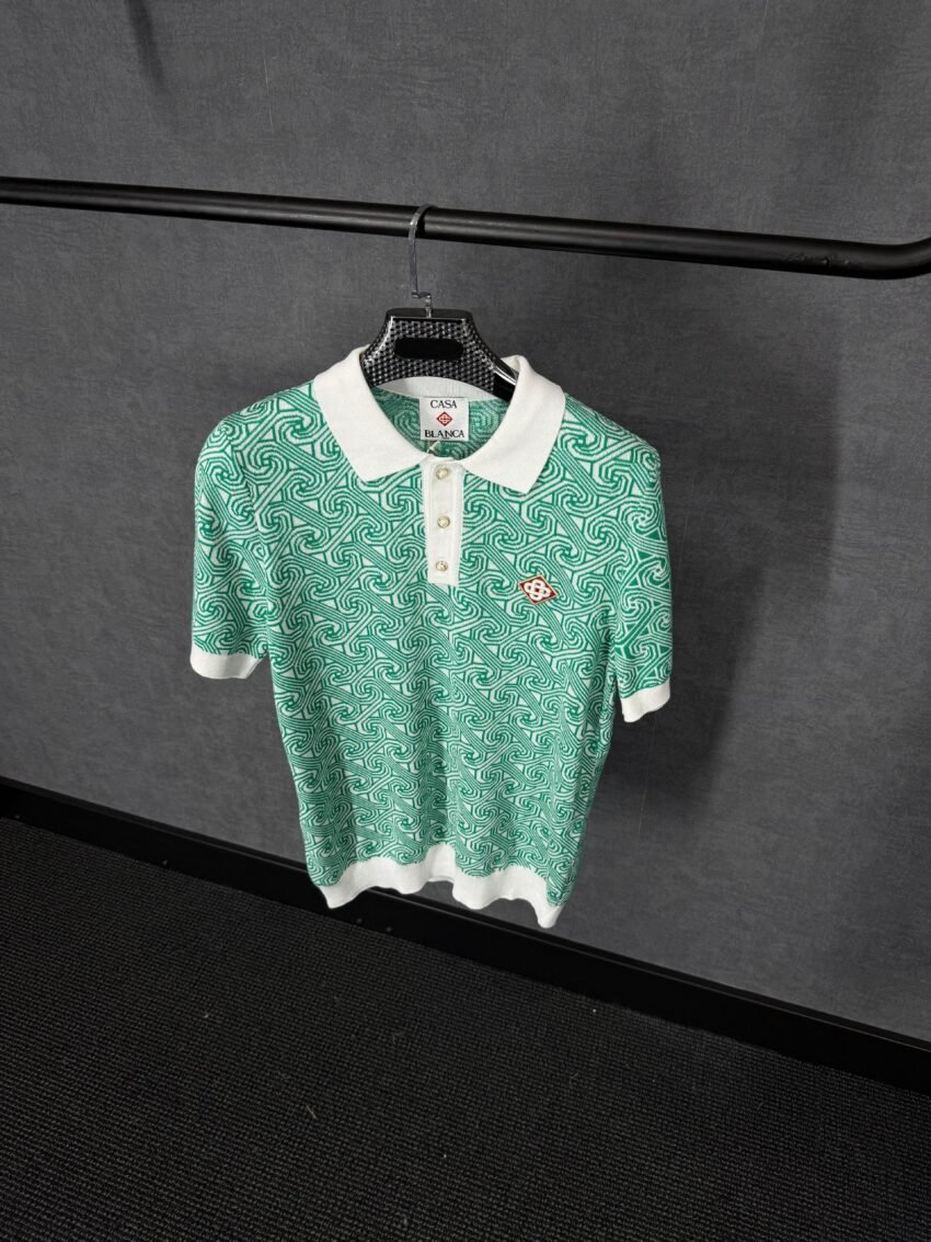 Casablanca Groen Wit Polo