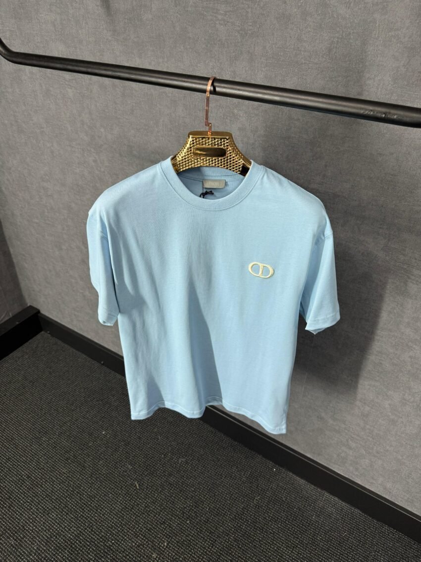 Christian Dior CD T-Shirt Lichtblauw