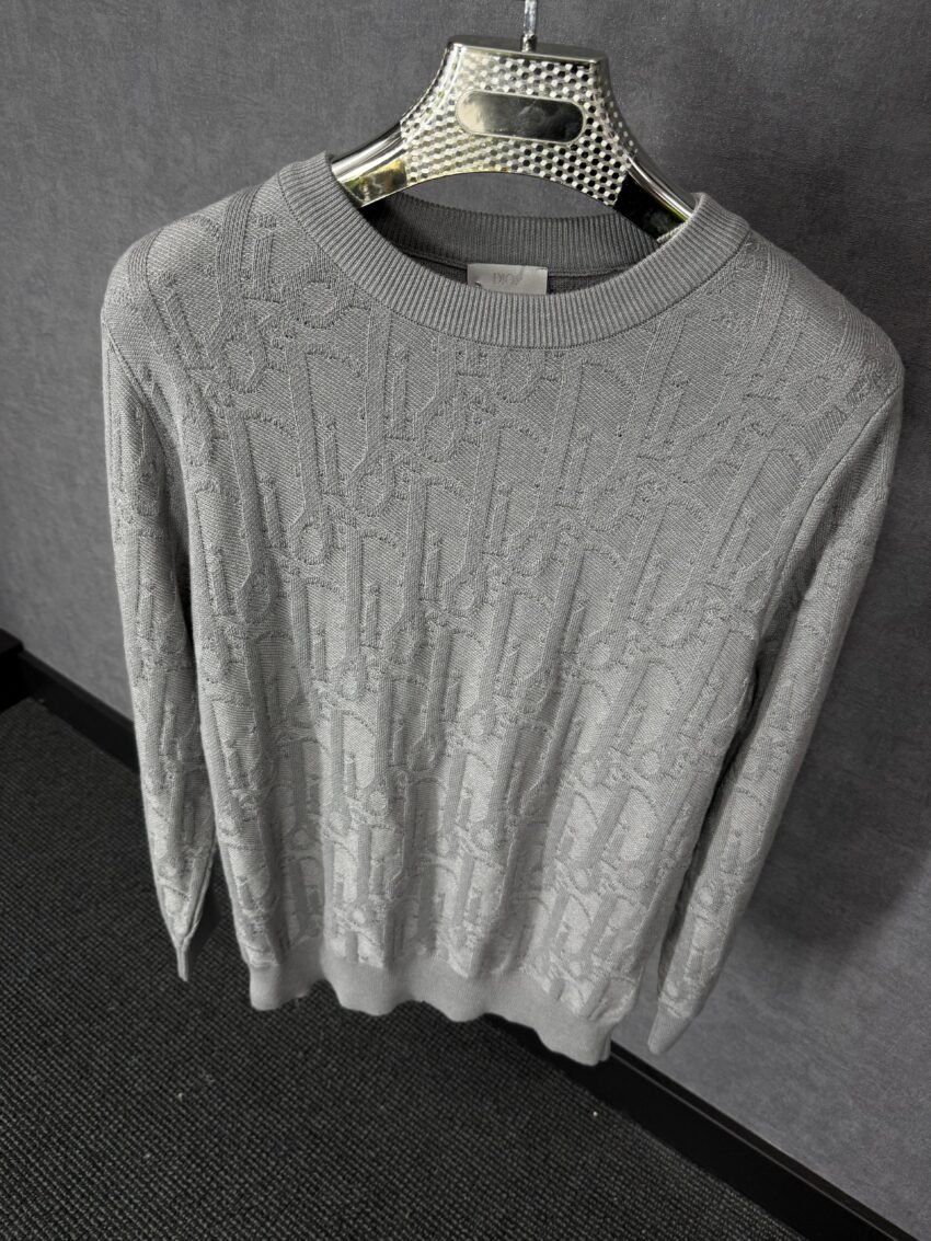 Christian Dior Oblique Beige Sweater High Quality - Afbeelding 2