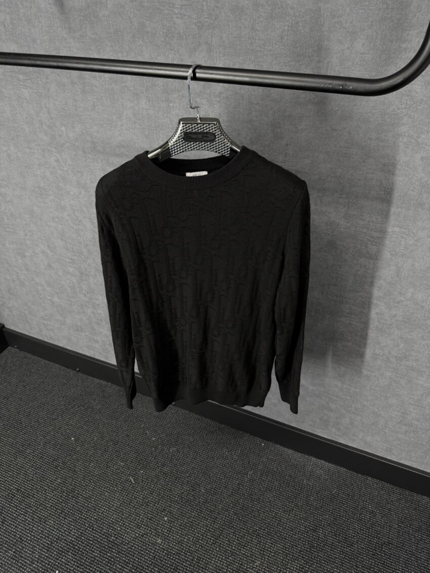 Christian Dior Oblique Black Sweater High Quality
