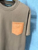 Dolce Gabbana Brown T-Shirt Pocket Logo