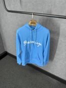 Balenciaga Blue Hoody Big Text
