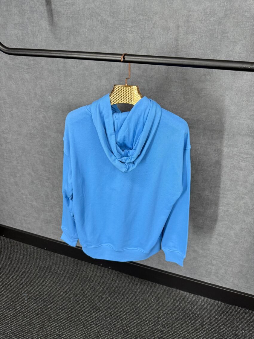 Balenciaga Blue Hoody Big Text - Afbeelding 2