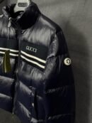 Gucci GG Canvas Puffer Dons Jacket Dark Blue High Quality