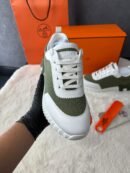 Hermes Bouncing Sneakers Green White
