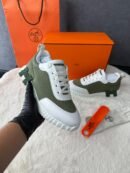 Hermes Bouncing Sneakers Green White