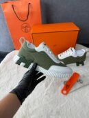 Hermes Bouncing Sneakers Green White