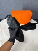 Hermes Bouncing Sneakers Black on Black Ribbels