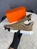 Hermes Bouncing Sneakers Brown Suede / Leather #xadv