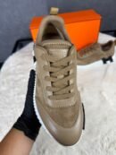 Hermes Bouncing Sneakers Brown Suede / Leather #xadv