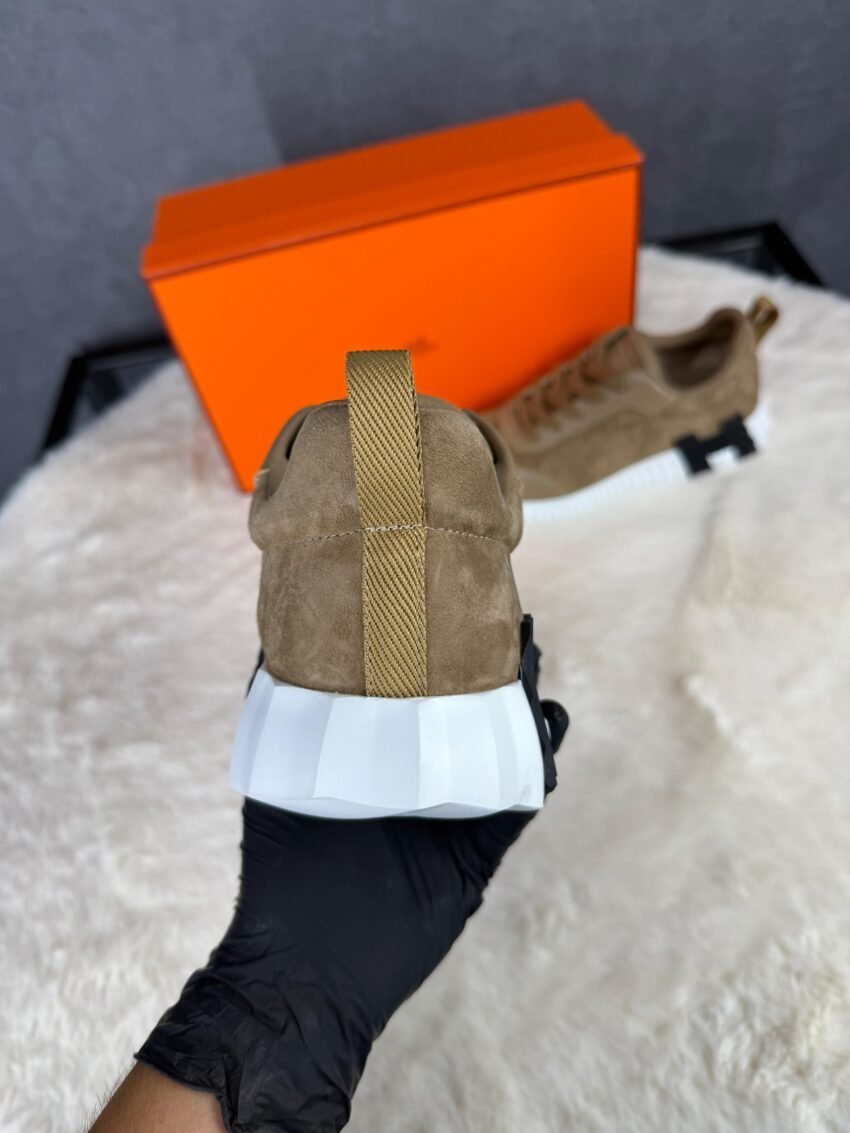 Hermes Bouncing Sneakers Brown Suede / Leather #xadv - Afbeelding 5