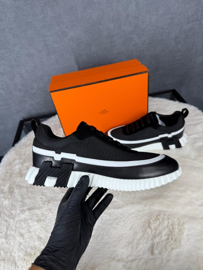 Hermes Bouncing Sneakers Black White Line - Afbeelding 2