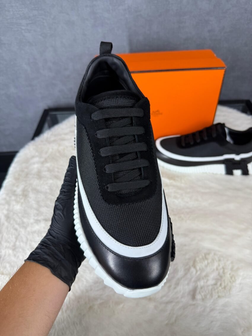 Hermes Bouncing Sneakers Black White Line - Afbeelding 3