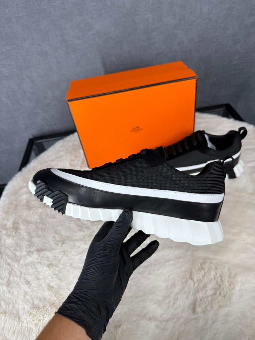 Hermes Bouncing Sneakers Black White Line - Afbeelding 4