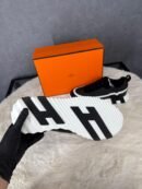Hermes Bouncing Sneakers Black White Line