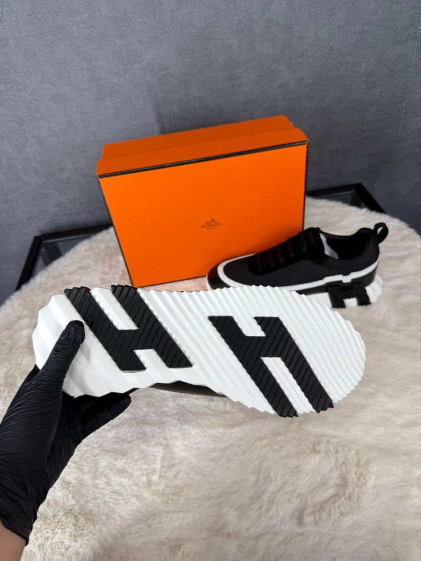 Hermes Bouncing Sneakers Black White Line - Afbeelding 5