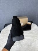 Louboutin High Sneakers Black Suede