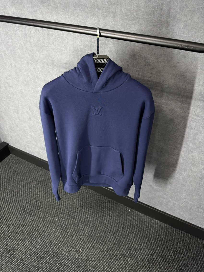 Louis Vuitton Dark Blue Hoody High Quality