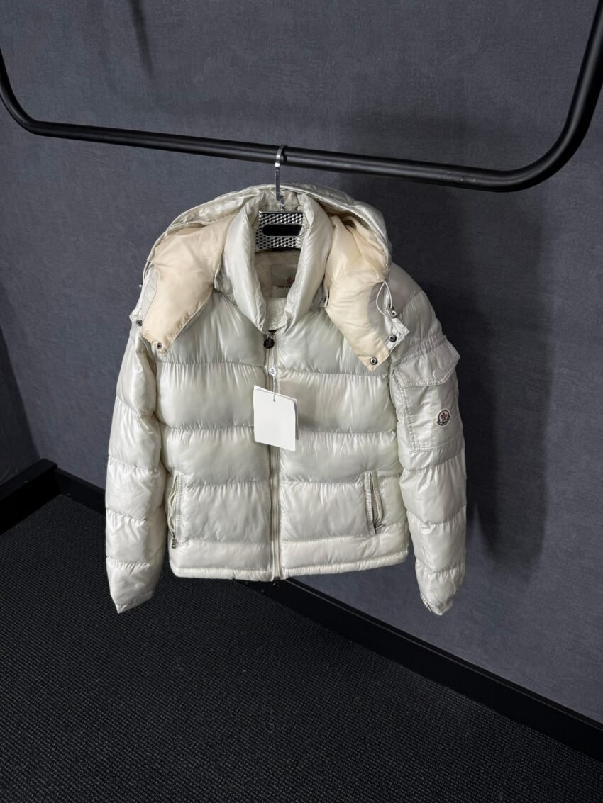 Moncler Maya Beige Winter Jacket + NFC LOGO