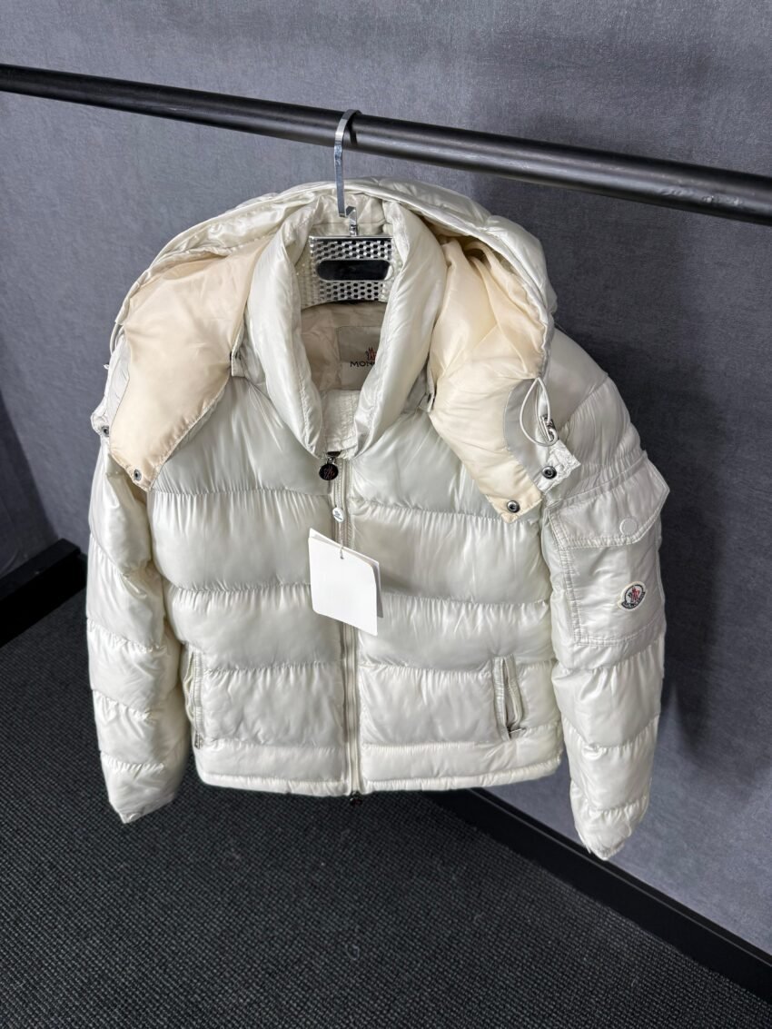 Moncler Maya Beige Winter Jacket + NFC LOGO - Afbeelding 3