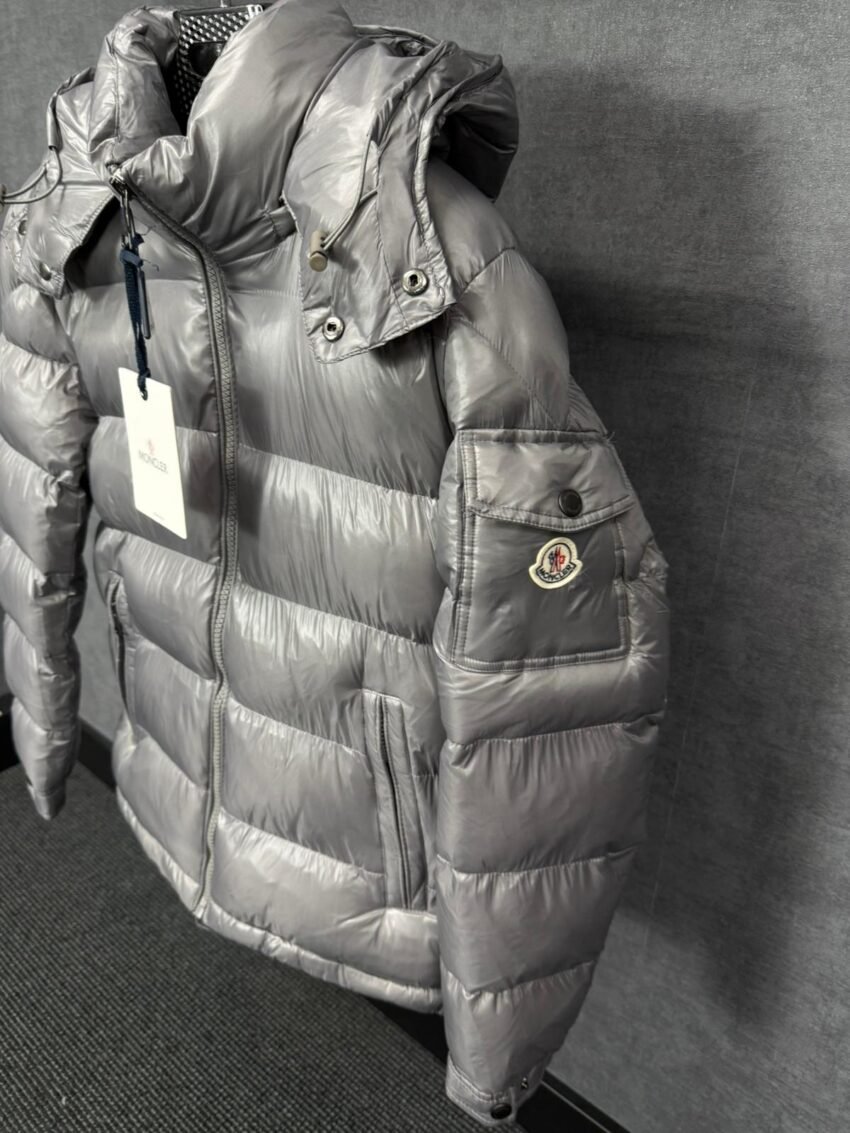 Moncler Maya Grey Winter Jacket + NFC LOGO - Afbeelding 2