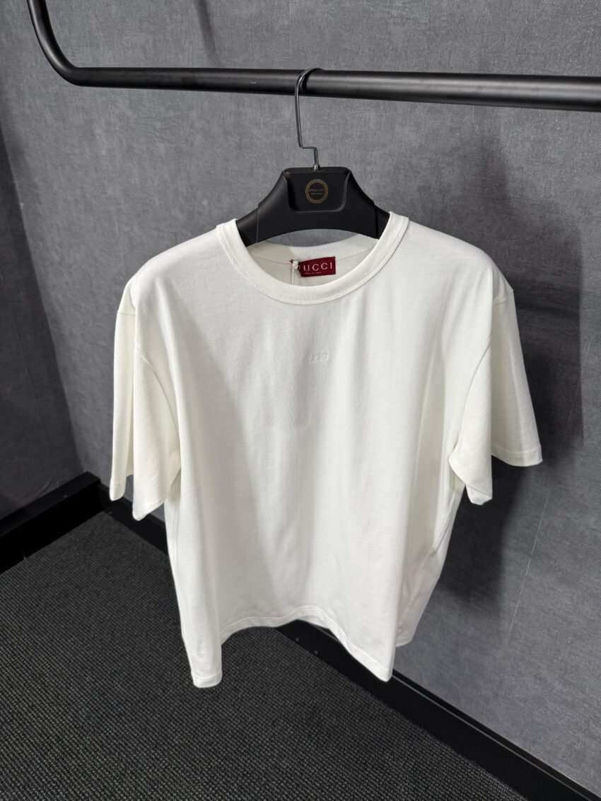 Gucci White T-Shirt MID Small Text
