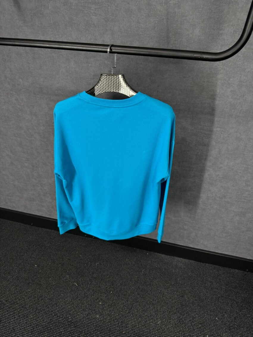 Moncler Basic Logo Sweater Blue - Afbeelding 2