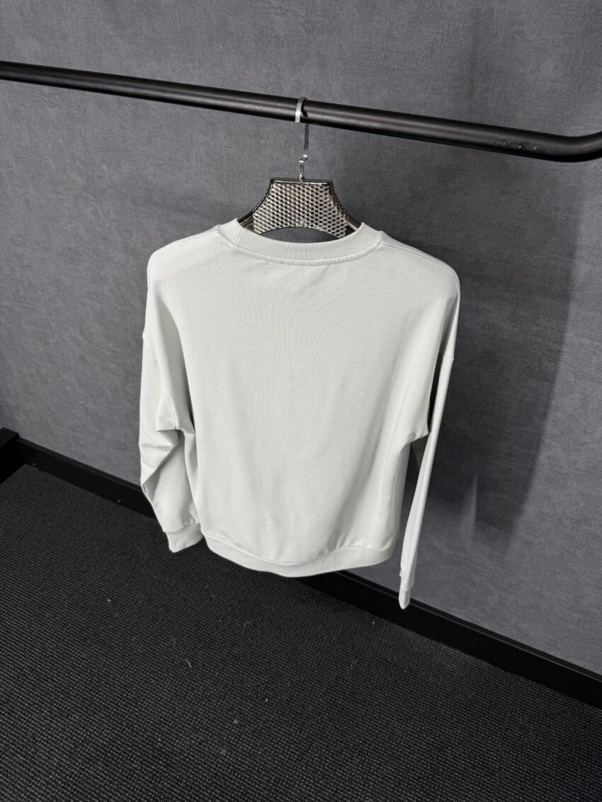 Moncler Basic Logo Sweater Light Grey - Afbeelding 2