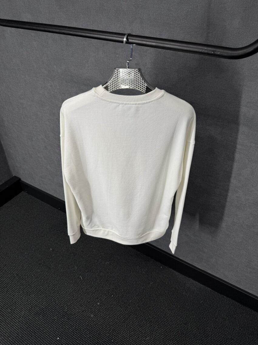 Moncler Basic Logo Sweater White - Afbeelding 2