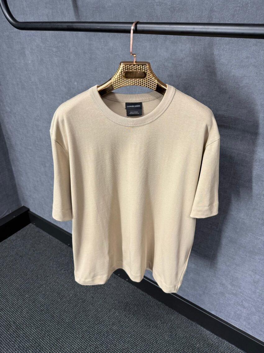 Canada Goose Beige T-Shirt Arm Logo