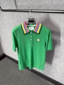 Casablanca Green Polo Kleuren Kraag T-Shirt