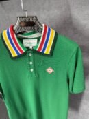 Casablanca Green Polo Kleuren Kraag T-Shirt