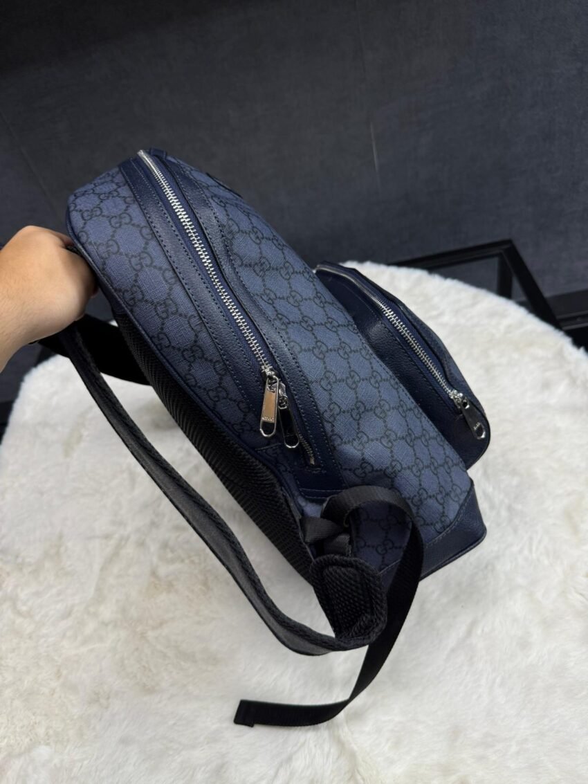 Gucci Blue Rugtas - Afbeelding 3