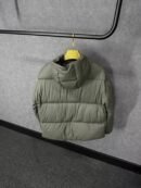 Prada Dark Grey Re-Nylon Hooded Puffer Jacket High Quality