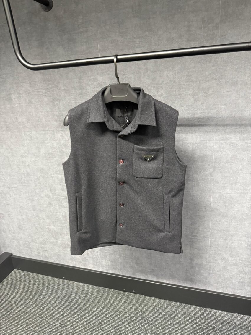 Prada Antraciet Grijs Pocket Vest