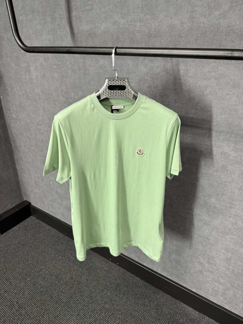 Moncler Mint Green T-Shirt Simpel Logo