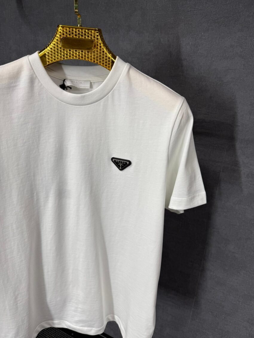 Prada Wit T-Shirt Simpel - Afbeelding 2