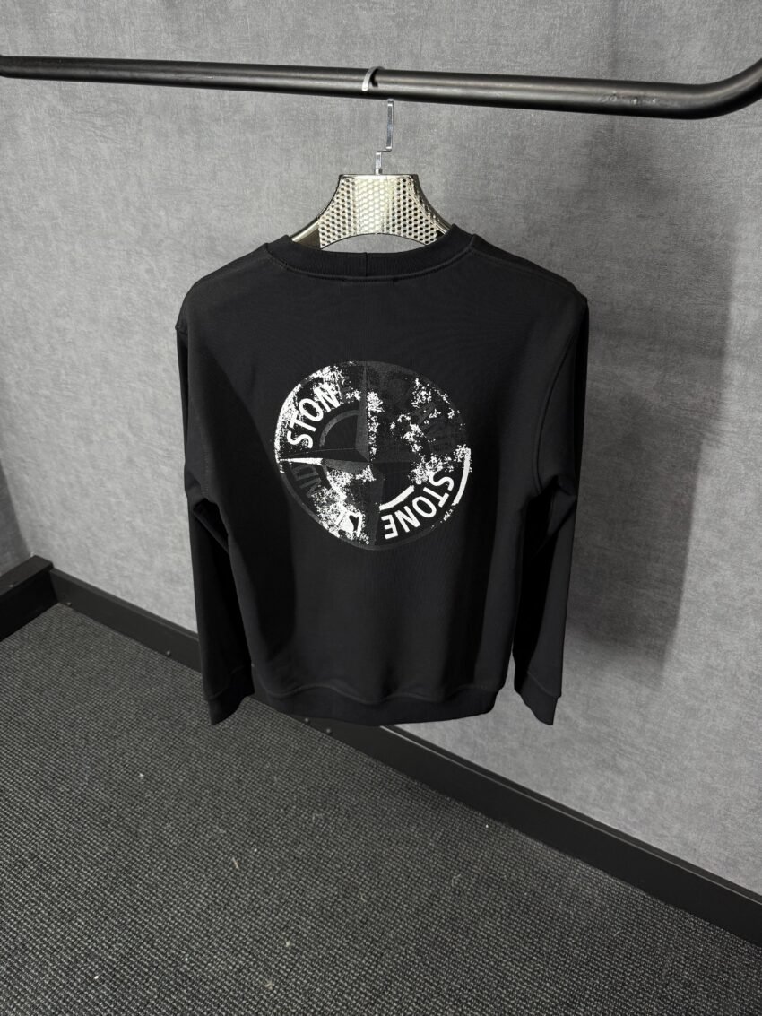 Stone Island Mid Logo Sweater Black - Afbeelding 3